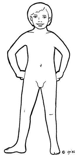Boy standard figure, front