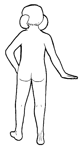 Gril standard figure, back