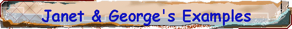 Janet & George's Examples