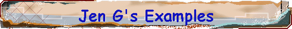 Jen G's Examples